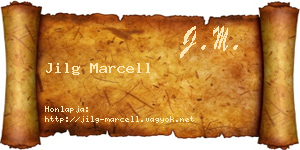 Jilg Marcell névjegykártya